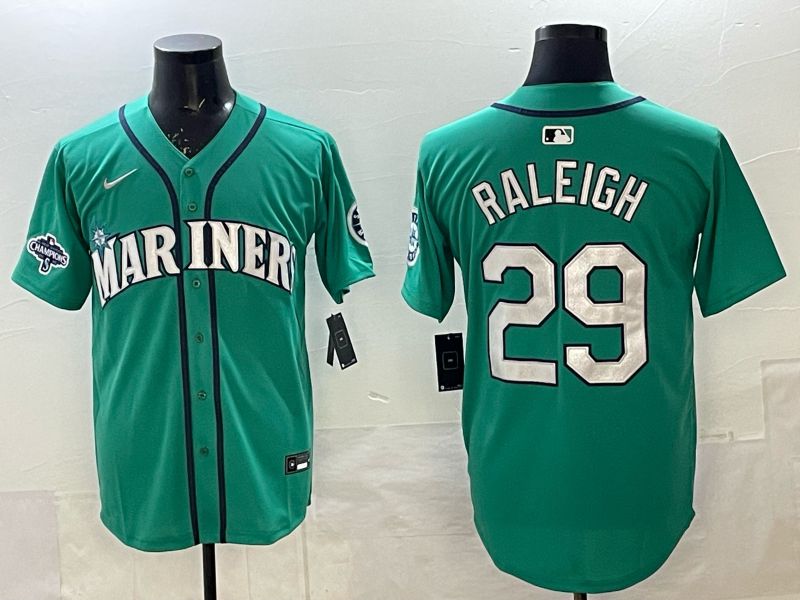 Men Seattle Mariners #29 Raleigh Green Game Nike MLB 2025 Jersey 006